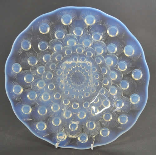 R. Lalique Plumes De Paon Plate