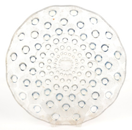 R. Lalique Plumes De Paon Plate