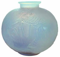 R. Lalique Poissons Vase