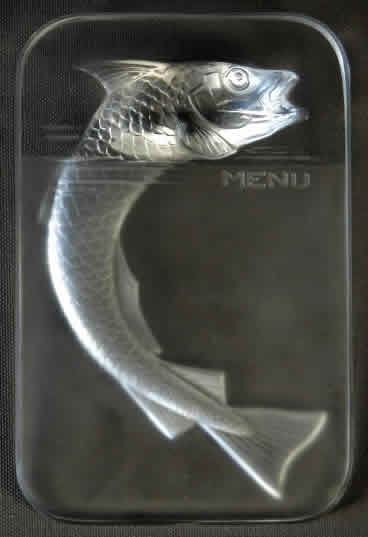 R. Lalique Poisson Menu