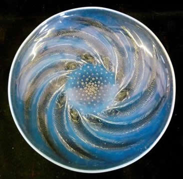 Rene Lalique Poissons Bowl 
