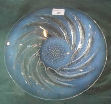 Rene Lalique Poissons Bowl 