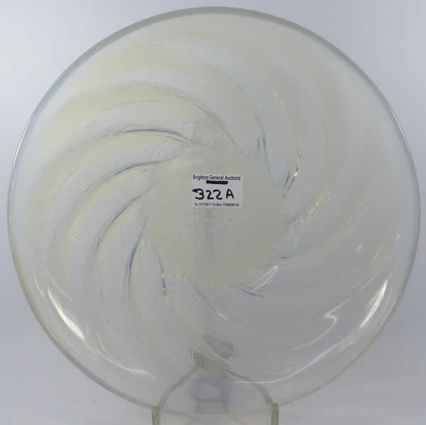 Rene Lalique Poissons Coupe Plate 