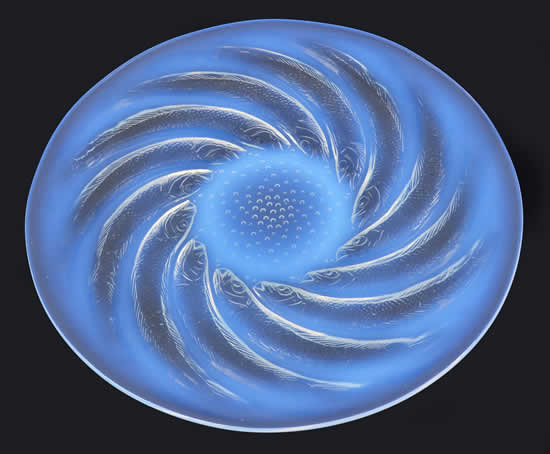 Rene Lalique Poissons Plate 
