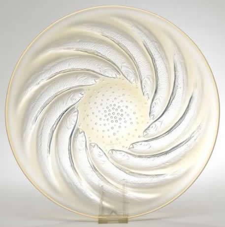 Rene Lalique Poissons Plate 