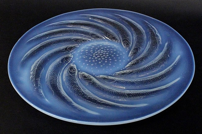 Rene Lalique Poissons Plate 