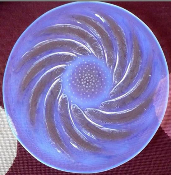 Rene Lalique Poissons Plate 