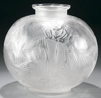 R. Lalique Poissons Vase