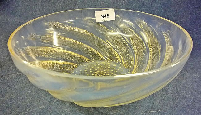 Rene Lalique Poissons Bowl 