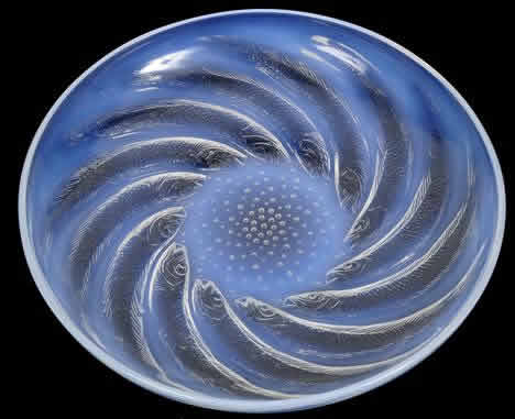 Rene Lalique Poissons Shallow Bowl 