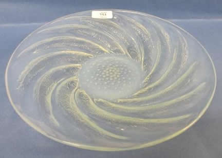 Rene Lalique Poissons Shallow Bowl 