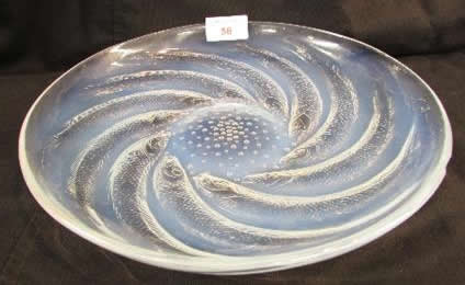 Rene Lalique Poissons Shallow Bowl 