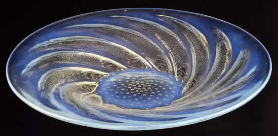 Rene Lalique Poissons Shallow Bowl 