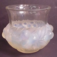 Rene Lalique Prunes Vase