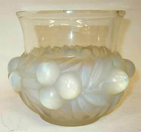 R. Lalique Prunes Vase