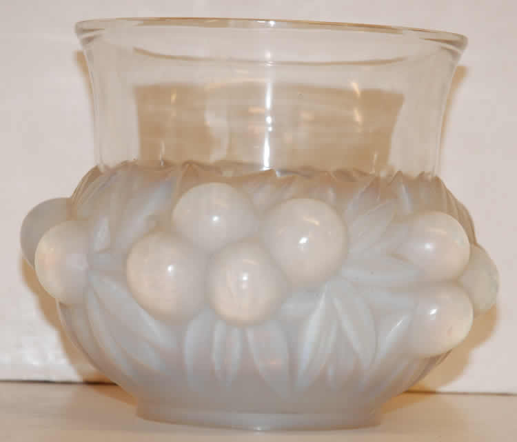 R. Lalique Prunes Vase
