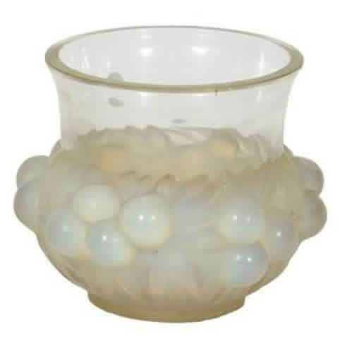 R. Lalique Prunes Vase