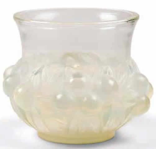 R. Lalique Prunes Vase