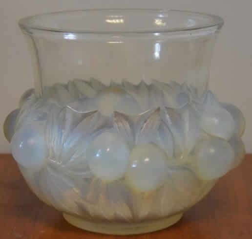 R. Lalique Prunes Vase