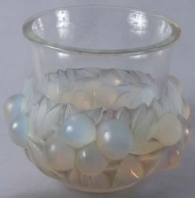 R. Lalique Prunes Vase