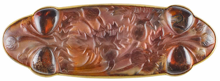 R. Lalique Quatre Cabochons Bluets Brooch