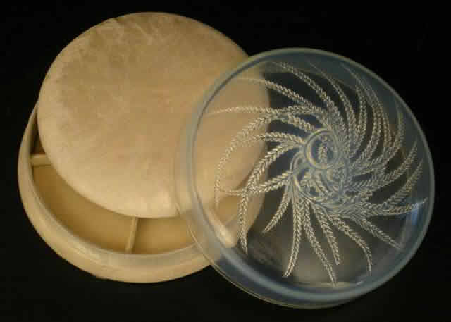R. Lalique Quatre Flacons Covered Box