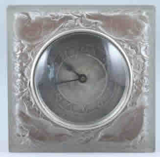 R. Lalique Quatre Moineaux du Japon Clock