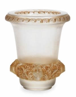 Rene Lalique Quatre Tetes Femmes Et Raisins Vase