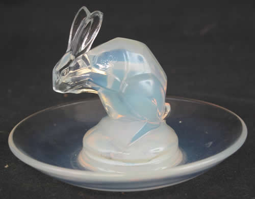 R. Lalique Rabbit Ashtray