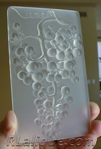 R. Lalique Raisin Muscat Menu