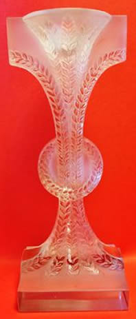R. Lalique Rameaux Candlestick