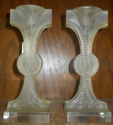 R. Lalique Rameaux Candlestick