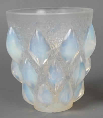 R. Lalique Rampillon Opalescent Vase