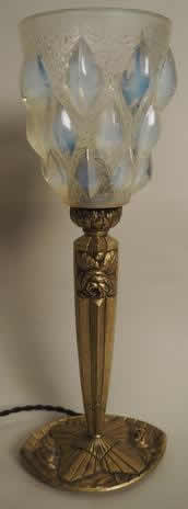Rene Lalique Rampillon Vase Lamp