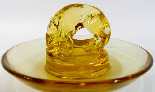 R. Lalique Renard Ash Receiver