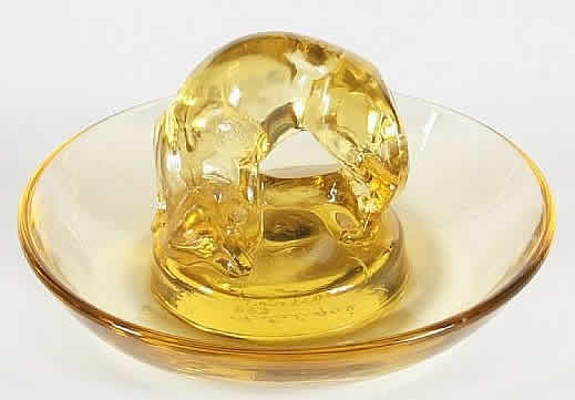 R. Lalique Renard Ashtray