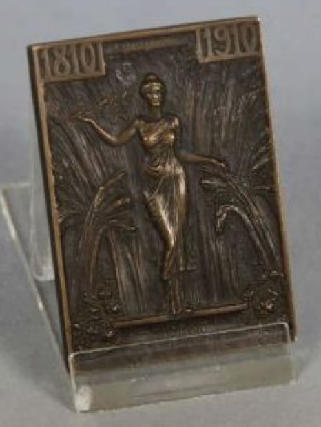 R. Lalique Republica De Chile Primer Centenario Plaquette