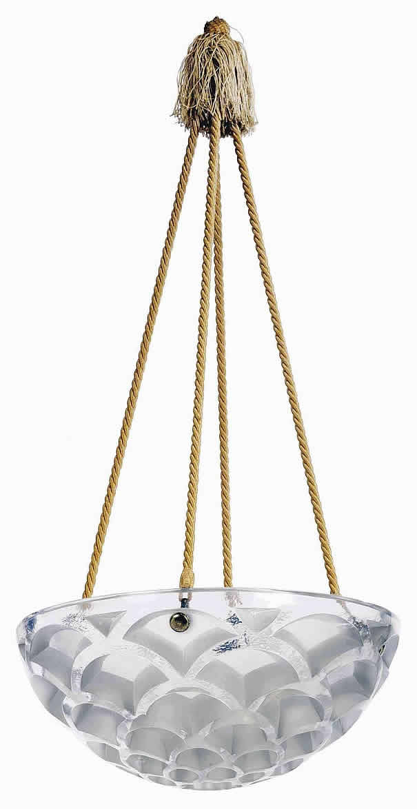 R. Lalique Rinceaux Light Fixture