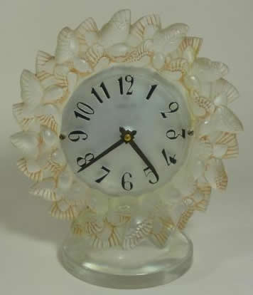 R. Lalique Roitelets Clock