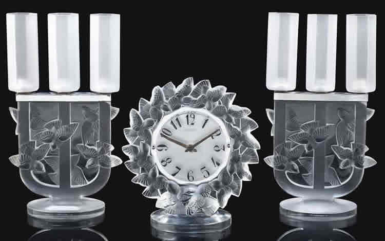 R. Lalique Roitelets Candelabra