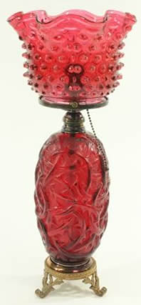 Rene Lalique Ronces Vase Lamp