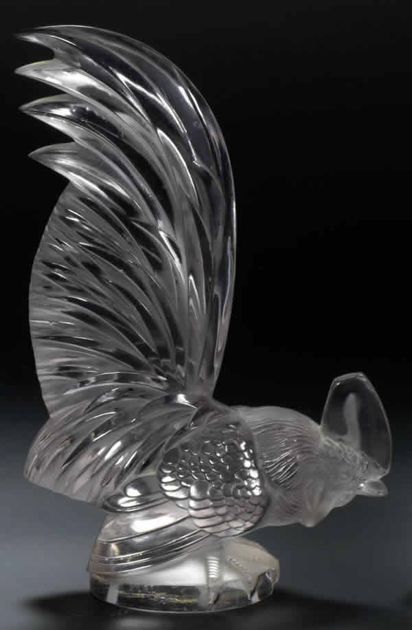 R. Lalique Rooster Car Mascot