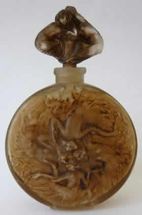 R. Lalique Rosace Figurines Perfume Bottle