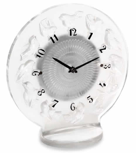 R. Lalique Rossignols Clock