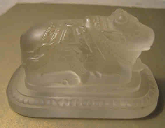 R. Lalique Sacred Bull Paperweight