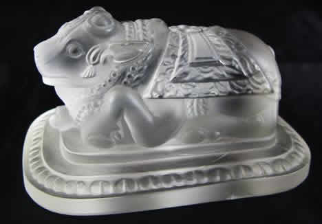 R. Lalique Sacred Cow Paperweight