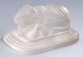 R. Lalique Sacred Cow Paperweight