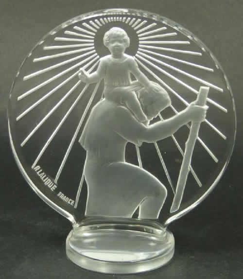 R. Lalique Saint Christopher Car Mascot