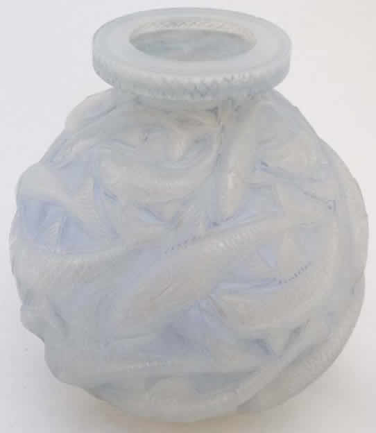 R. Lalique Salmonides Vase