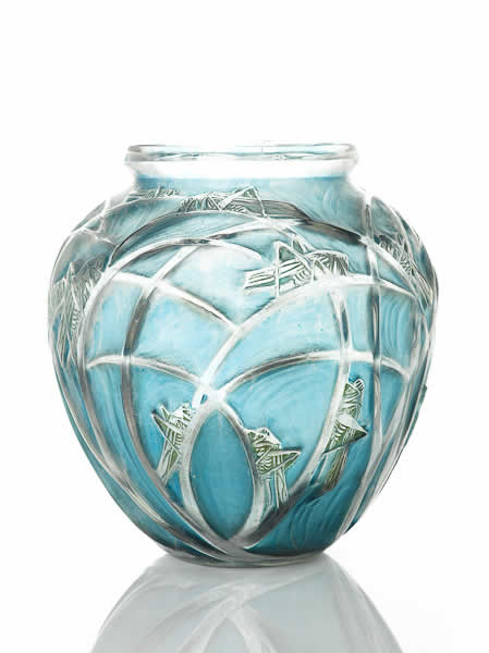 R. Lalique Sauterelles Vase
